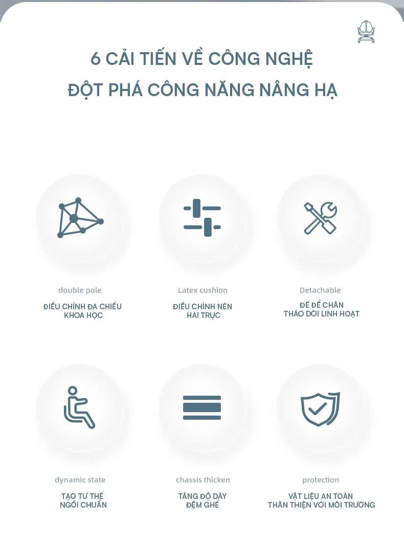 Ghế chống gù cao cấp DRY-818