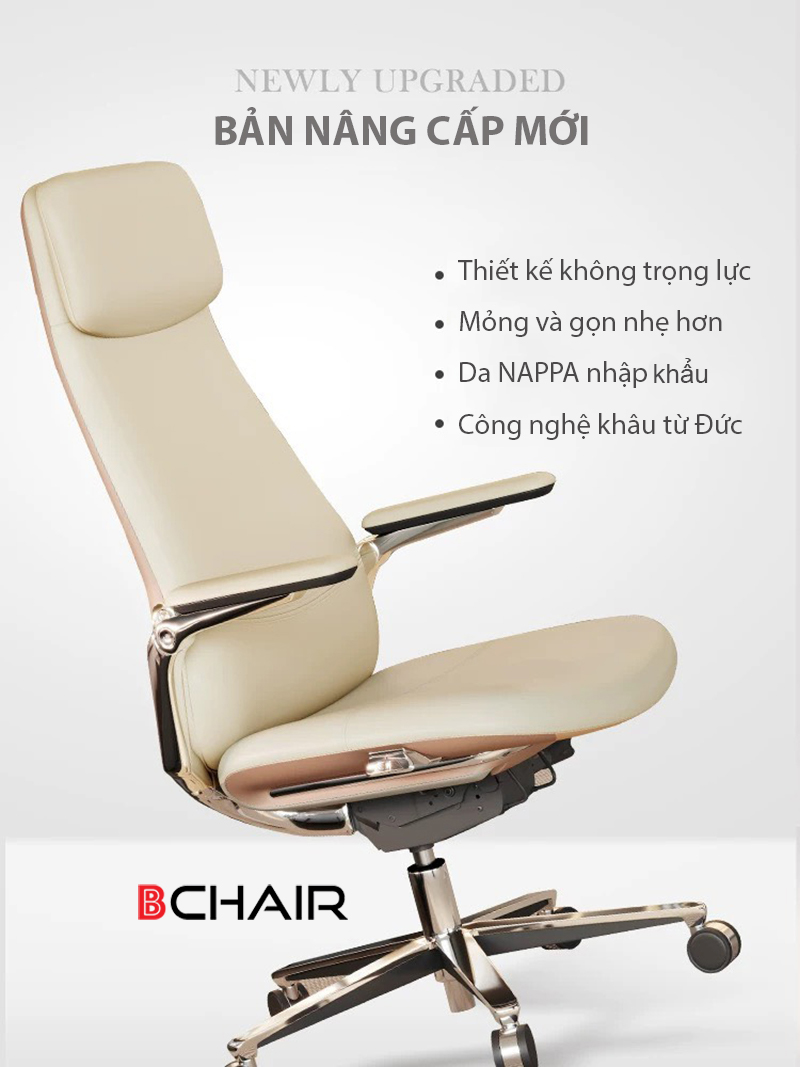 Ghế lãnh đạo da công thái học cao cấp BCHAIR B-007AF-35L