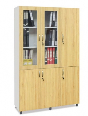 Tủ sắt cánh gỗ văn phòng 190 TSG04K-3