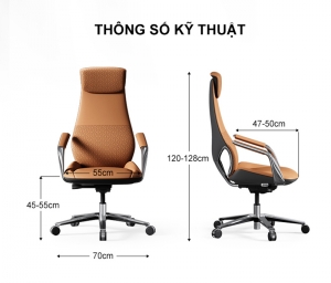 Ghế lãnh đạo da công thái học cao cấp BCHAIR BK101J