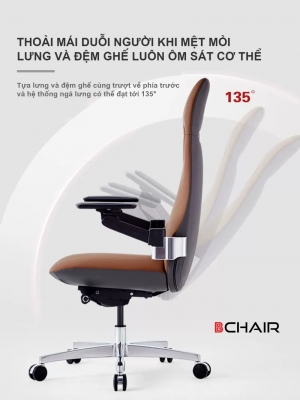 Ghế lãnh đạo da công thái học cao cấp BCHAIR BW201J